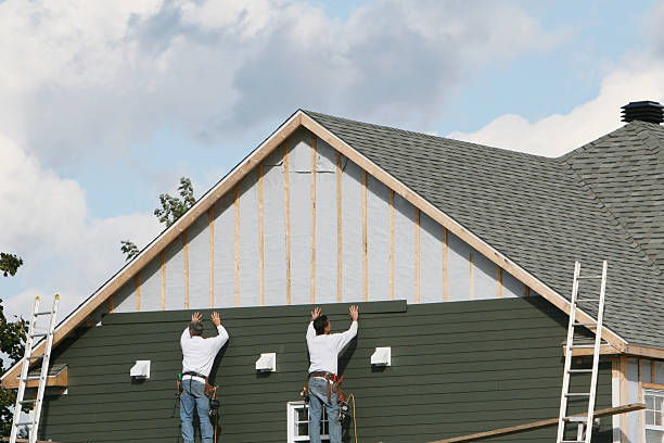 Professional Siding Contractor technician working in New Paris, PA